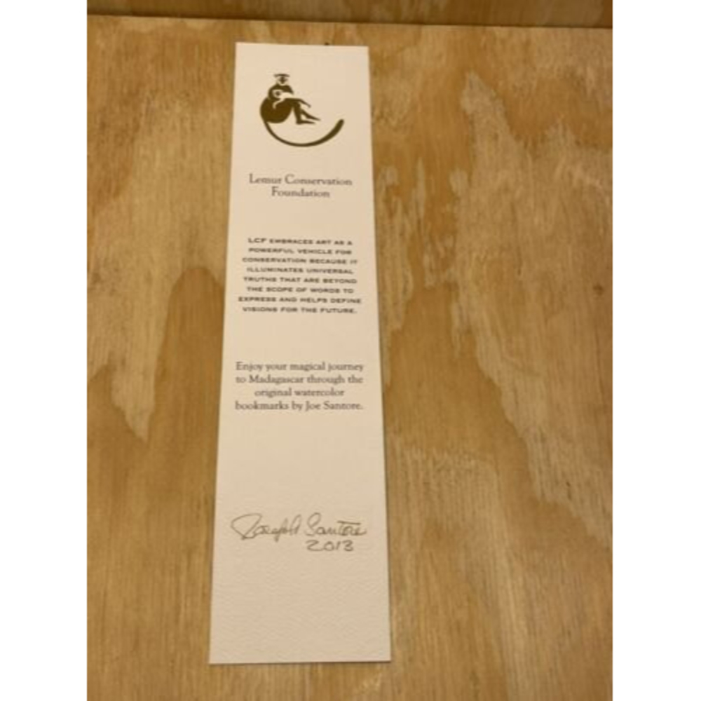 Lemur Conservation Foundation Bookmark Joe Santore Lemur Bookmarks 2013 (4 pack) - Picture 12 of 12
